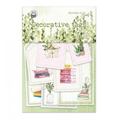 Piatek13 The Garden Of Books Die Cuts - Tags